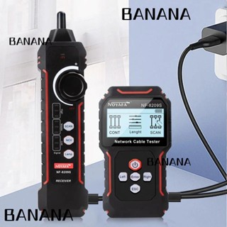 Banana1 เครื่องติดตามสายเคเบิลเครือข่ายดิจิทัล หน้าจอ LCD แบบชาร์จได้