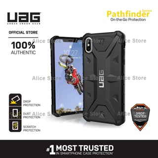 Uag Pathfinder Series เคสโทรศัพท์ สําหรับ iPhone XS MAX / iPhone X / XS / XR พร้อมเคสป้องกัน แบบทหารตก - สีดํา