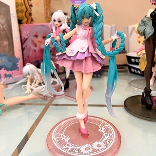 โมเดลฟิกเกอร์ PVC รูปปั้นอนิเมะ Hatsune Miku Kawaii ขนาด 22 ซม. สําหรับตกแต่ง