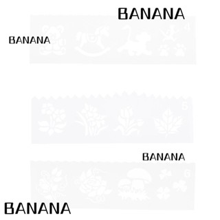 Banana1 แผ่นแม่แบบฉลุลาย ใช้ซ้ําได้ สําหรับทําการ์ด อัลบั้มภาพ งานศิลปะ