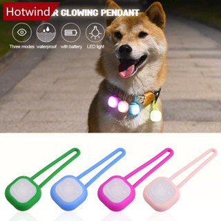 Hotwind จี้ไฟ LED ซิลิโคน กันน้ํา กระพริบ เพื่อความปลอดภัย สําหรับสัตว์เลี้ยง สุนัข เดินกลางคืน G4R5