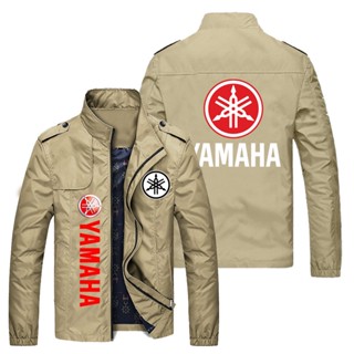 YAMAHA LOGO jacket motorcycle shop custom work clothes RSZ100 YZF XMAX155 XMAX300 NMAX155 TMAX560 R15 R1 R3 R6 MT-03 MT-07 MT-09 MT-10 XS700R XS900R outdoor riding loose thin cardigan stand collar windbreaker