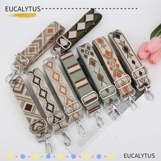 Eutus สายคล้องกระเป๋า เข็มขัด DIY ปักลาย ปรับได้ สายกระเป๋าถือ