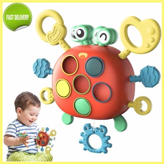 Baby toys baby finger Lala le soft glue toys education toy crab Lala le Childrens training toys