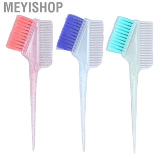 Meyishop Hair Highlighting Brush Portable Double Sided Soft Nylon Dye for Salon