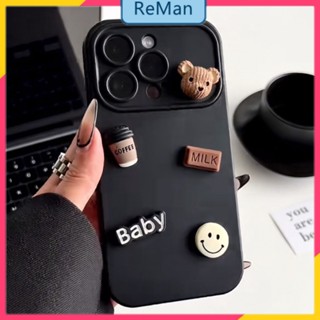          เคสโทรศัพท์มือถือ ลายตุ๊กตาหมีกาแฟ รวมทุกอย่าง สําหรับ Apple Iphone 14Pro 13 12 11 Xr X14Promax 14plus 13 12pro 12 11 pro max Xr Xs max 7 8 Plus 13 pro max 13 12 12pro 111promax 11