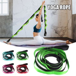 Yoga Strap Multi-Loop 12 Loops Yoga Stretch Belt Band for Pilates Dance