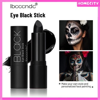 [พร้อม] Ibccndc Black Eye Cream Black Lipstick Lip Balm Eye Black Stick Halloween Facial Black Paint Cream