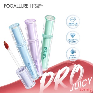 Focallure ลิควิดลิปสติก เจลลี่ น้ํา เคลือบริมฝีปาก ชุ่มชื้น ลิปกลอส ไม่ติดถ้วย เคลือบริมฝีปาก ผู้หญิง แต่งหน้า 1 ชิ้น / ชุด