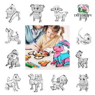 Taylor2pv ของเล่นภาพวาดกราฟฟิติ รูปกระต่ายแพนด้า 3D ของขวัญ สําหรับตกแต่งบ้าน