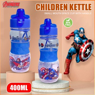 600ml พลาสติกเด็กเด็กกีฬาขวด Sippy แบบพกพา Bpa ฟรี Leakproof การ์ตูน Spider-Man ขวดน้ำ