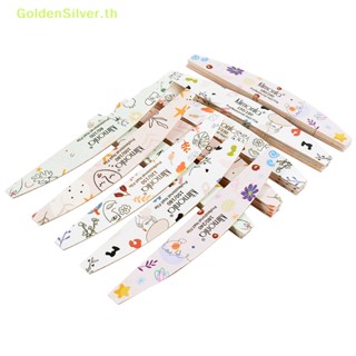 Goldensilver บล็อกกระดาษทรายขัดเล็บเจล 180 240 10 ชิ้น