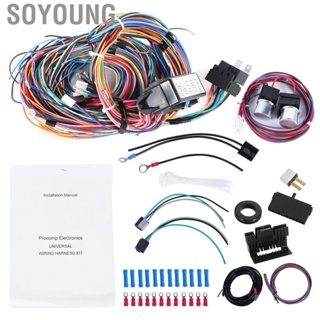 Soyoung 20 Circuit Harness  Fuse Kit Wiring for  Car Accessory Fit FORD  CHEVY MOPAR