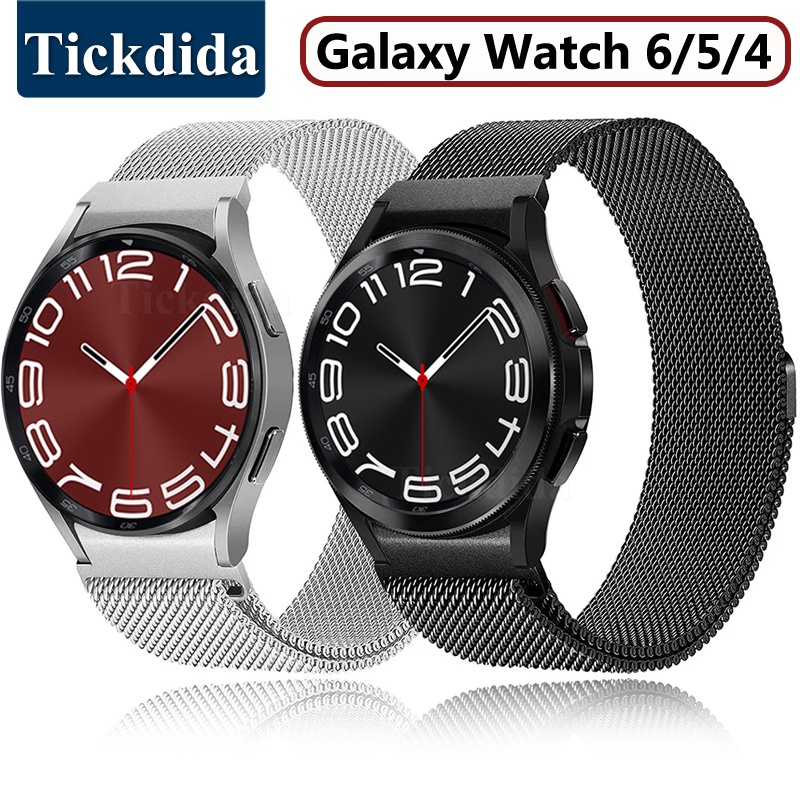 Milanese สายนาฬิกาข้อมือแม่เหล็ก สําหรับ Samsung Galaxy Watch 6 Classic 5 Pro 4 44 มม. Galaxy Watch 