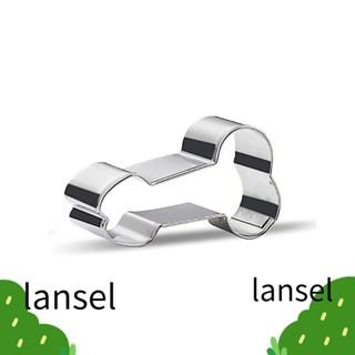 Lansel แม่พิมพ์บิสกิต คุกกี้ สเตนเลส สีเงิน 3 นิ้ว 4 ชิ้น