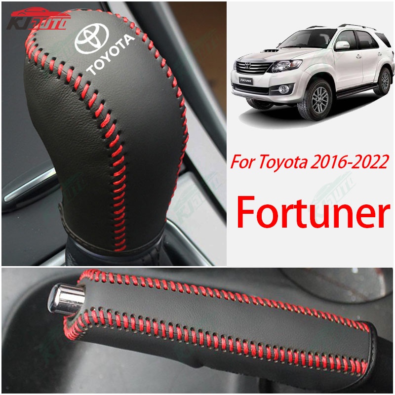 ปลอกหนังหุ้มคันเกียร์รถยนต์ หรูหรา สําหรับ Toyota Fortuner 2016-2022