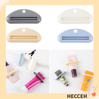 Hecceh เครื่องบีบยาสีฟัน แบบพลาสติก ทนทาน สุ่มสี สําหรับห้องน้ํา 4 ชิ้น