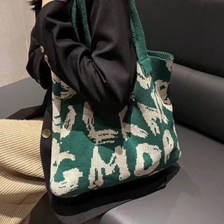 New Bag Knitted Bag Fashion Shoulder Bag Handbag Large Capacity Tote Bag