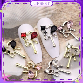 ♕ 10pcs Nail Art Love Jewelry Princess Series Lava Diamond Heart Ziron Water Drops 3D Super Flash Nail Accessories Manicure Tool For Nail Shop UPBEST