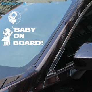 Onebaby สติกเกอร์ไวนิล ลายนักบินอวกาศ Baby on Board สําหรับติดตกแต่งรถยนต์ TH