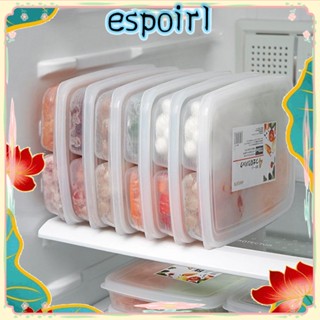 Espo กล่องเก็บอาหาร ผัก ผลไม้ 4 ช่อง สําหรับตู้เย็น