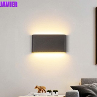 Javier โคมไฟติดผนัง แบบสองหัว บางเฉียบ กันน้ํา ทนทาน สําหรับกลางแจ้ง