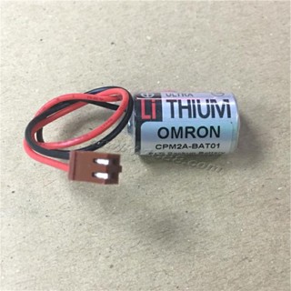 สุดคุ้ม ER3V Toshiba/ Omron CPM2A-BAT01 3.6V CPM2A CQM1H PLC แบตเตอรี่ลิเธียม แจ็คน้ำตาล