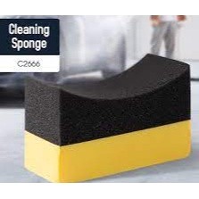 CARSUN C2666 ฟองน้ำสำหรับล้างรถและงานอเนกประสงค์ Curved car wash sponge