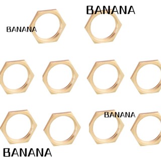 Banana1 ฝาล็อคหกเหลี่ยม ทองเหลือง ยืดหยุ่น สําหรับรดน้ําในสวน 10 ชิ้น