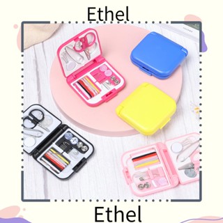 Ethel1 ชุดอุปกรณ์เย็บผ้า ขนาดเล็ก แบบพกพา มืออาชีพ DIY