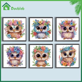 【Doub X ✮】ภาพวาดปักเพชร รูปนกฮูก 5D DIY สําหรับตกแต่งบ้าน ✮