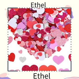 Ethel1 สติกเกอร์โฟม รูปหัวใจ 3 สี 3 ขนาด มีกาวในตัว สําหรับตกแต่งสมุดภาพ การ์ด 300 ชิ้น