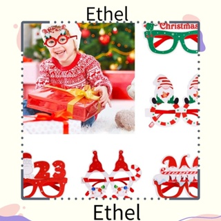 Ethel1 กรอบแว่นตา ลาย Merry Christmas ปี 2023 สําหรับตกแต่งบ้าน