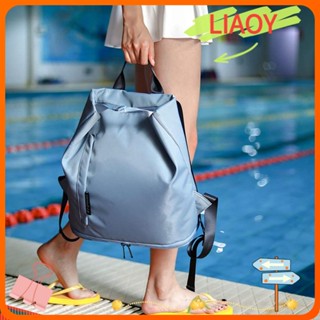 Liaoy กระเป๋าชายหาด สําหรับใส่ชุดว่ายน้ํา รองเท้า กระเป๋า Duffel