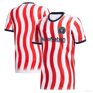 เสื้อยืดแขนสั้น พิมพ์ลายทีมชาติฟุตบอล Americana Pre Match Inter Miami CF Jersey พลัสไซซ์ 2021 สําหรับผู้ชาย และผู้หญิง