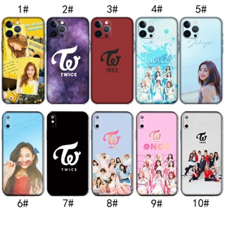 เคสใส ลายศิลปินเกาหลี TWICE สําหรับ iPhone XR 5 5s SE 6 6s Plus MZD107