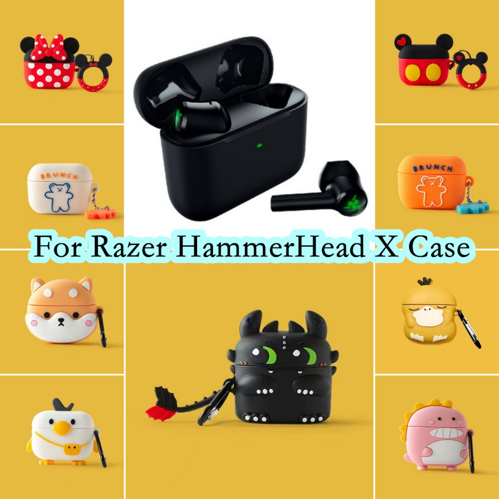 【ของแท้】เคสหูฟัง แบบนิ่ม ลายการ์ตูน สําหรับ Razer HammerHead X Razer HammerHead X TWS