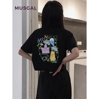 Musgal ใหม่ เสื้อเชิ้ตลําลอง สีพื้น ทรงสลิมฟิต เซ็กซี่ แฟชั่นสําหรับสตรี 2023