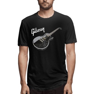 GILDAN เสื้อยืดแขนสั้น ผ้าฝ้าย พิมพ์ลาย Gibson Les Paul Guitar สไตล์พังก์ร็อค เฮวี่เมทัล ของขวัญคริสต์มาส แฟชั่นสําหรับผู้ชาย