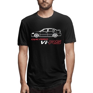 เสื้อยืด พิมพ์ลายรถยนต์ Honda Civic Ferio Vi Rs Ek4D พลัสไซซ์ แฟชั่นฤดูร้อน สําหรับผู้ชาย