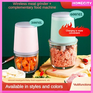 [พร้อม] เครื่องเสริมอาหารเด็กเครื่องตัดอาหารครัวผักกระเทียม Chopper Multi-Faction Baby Food Machine MINI Crusher Electric Cooking Machine Garlic Grinder