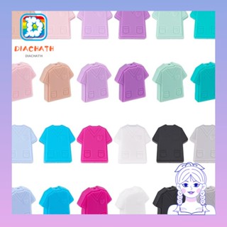 Diachath จี้ลูกปัดซิลิโคน 26x26.5x8 มม. 10 สี สําหรับทําเสื้อผ้าพยาบาล