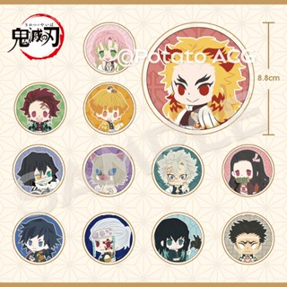 แผ่นรองแก้วน้ําอะคริลิค ลายการ์ตูนอนิเมะ Demon Slayer Kanroji Mitsuri Iguro Obanai สําหรับตกแต่งบ้าน