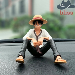 Bliss โมเดลฟิกเกอร์ PVC อนิเมะลูฟี่นั่ง เวอร์ชั่น Q ของเล่นสําหรับเด็ก