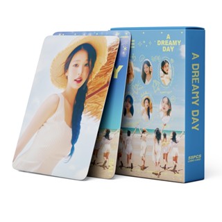 โปสการ์ด อัลบั้มรูปภาพ IVE A DREAMY DAY ELEVEN AFTER LIKE IVE Lomo Cards REI WONYOUNG LIZ LEESEO GAEUL YUJIN Kpop จํานวน 55 ชิ้น ต่อกล่อง