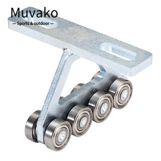 Muvako ล้อเลื่อนเหล็ก 8 ล้อ สีเงิน เสียงเงียบ สําหรับรถเข็นเด็ก 1 ชิ้น