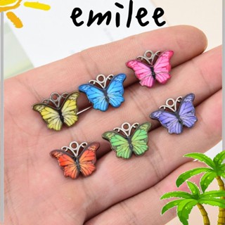 Emilee จี้สร้อยคอ ต่างหู รูปผีเสื้อ แฮนด์เมด DIY 10 ชิ้น