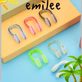 EMILEE คลิปหนีบจมูกว่ายน้ํา ขนาดเล็ก กันน้ํา 4 ชิ้น