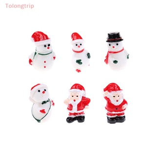 Tolongtrip&gt; ตุ๊กตาซานตาคลอส สโนว์แมน ขนาดเล็ก สําหรับตกแต่งสวน คริสต์มาส