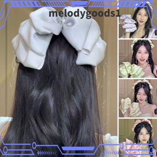 Melodygoods1 กิ๊บติดผม ผู้หญิง ที่คาดผม โบว์ใหญ่ ผ้าโพกศีรษะ